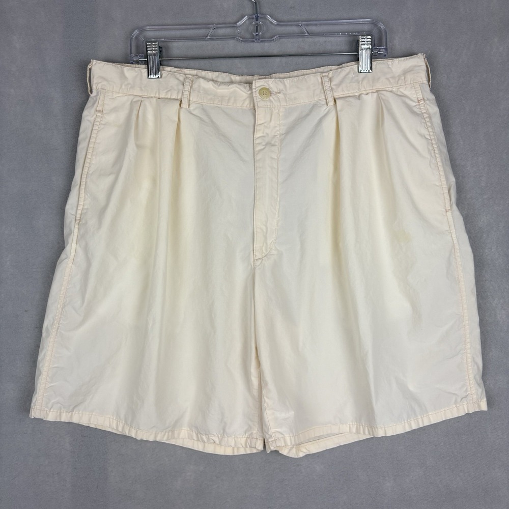 Vintage Polo Ralph Lauren Tyler Shorts Men’s 36 Yellow 7.5” Made In USA Flaws